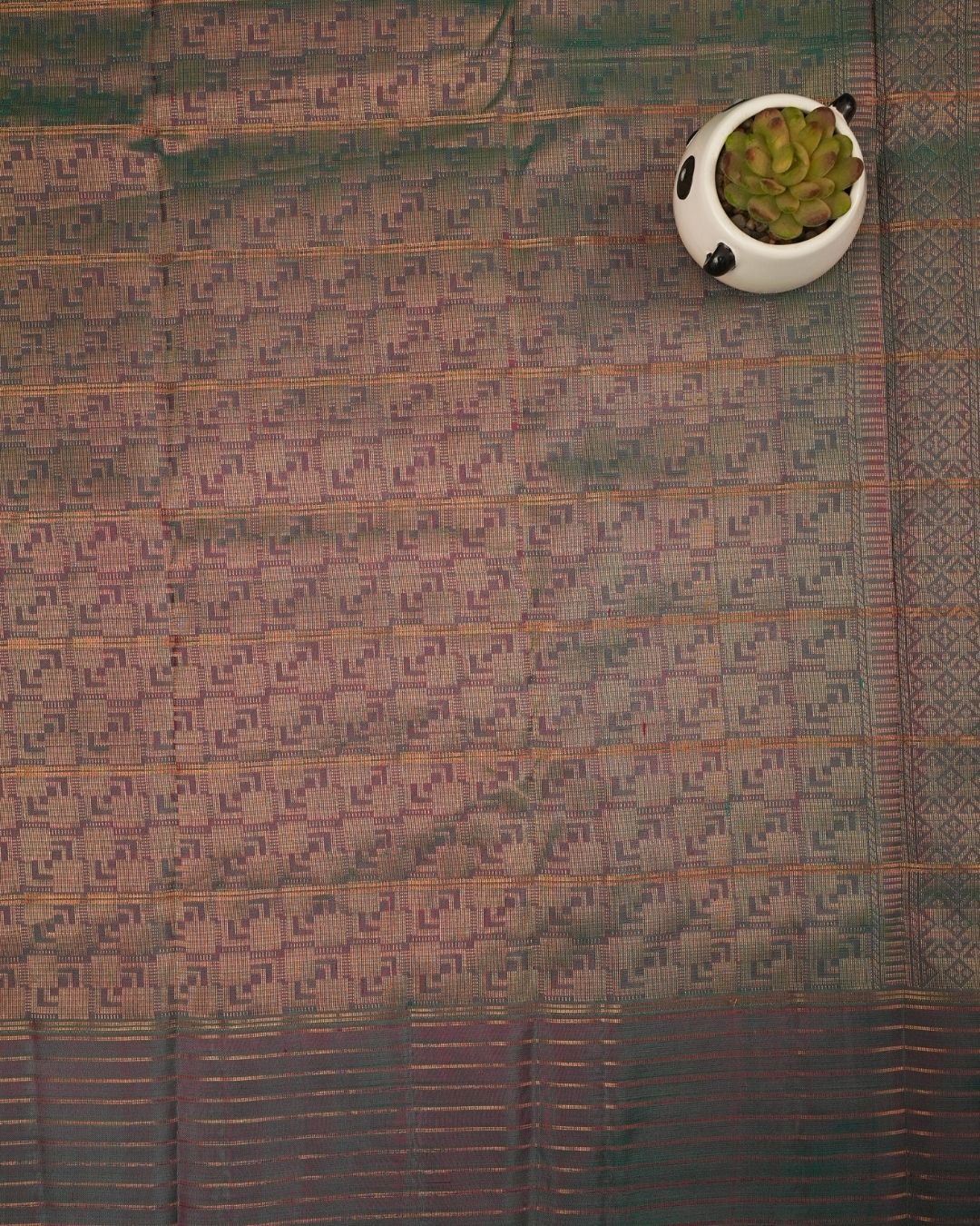 Traditional Kanchi Saree - Korvai Pattu - Image 3