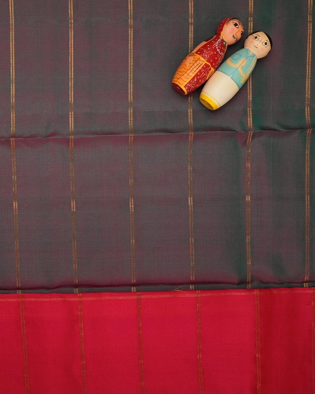 Traditional Kanchi Saree - Korvai Pattu - Image 2